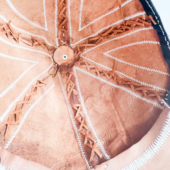 Hand painted Leather Toronto Blue Jays Baseball Cap Hat - Picture 3 of 8